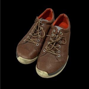 Ecco Brown Leather Men's Shoes